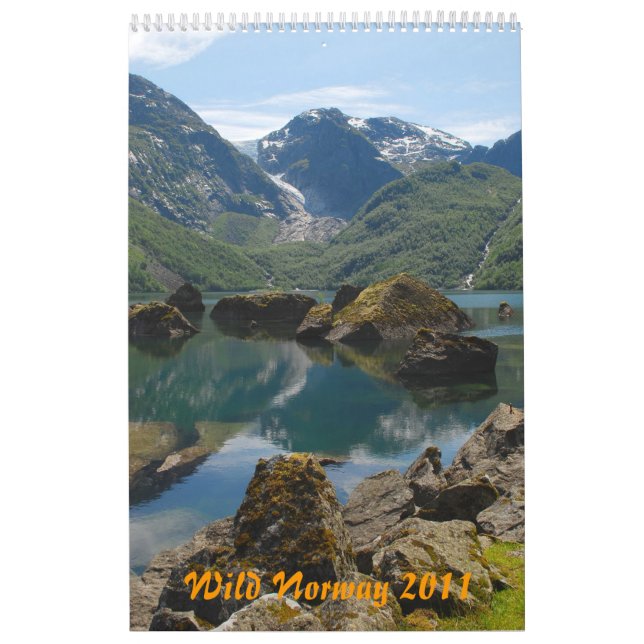 Calendário de parede selvagem de Noruega (Capa)