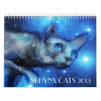 Calendário de parede Svetlana dos gatos 2013 de