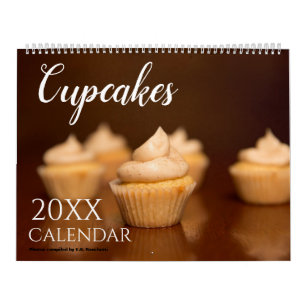 Calendário de Parede Temático de Cupcake 2027 de P