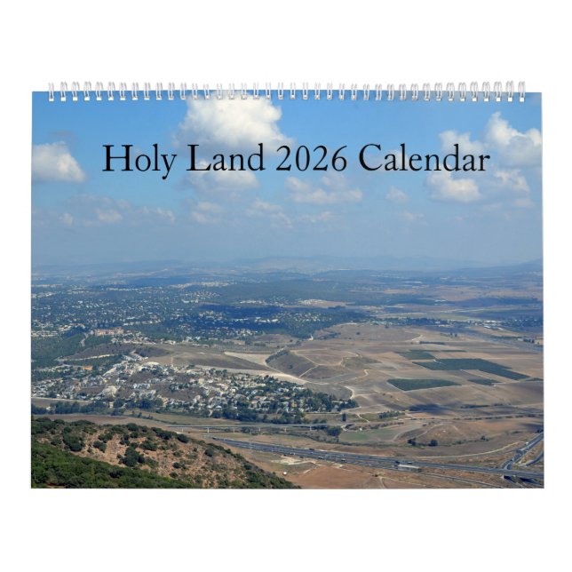 Calendário de Parede Terra Santa 2026 (Capa)