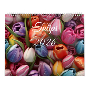 Calendário de Parede Tulipas 2026
