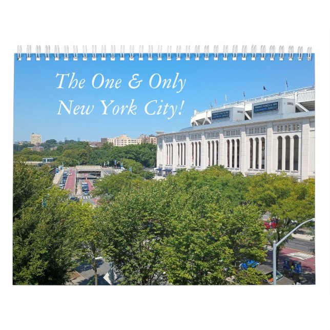 Calendário de Parede Um e Apenas NYC (Capa)