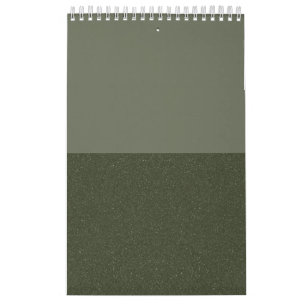 Calendário de Parede Verde Duo-Tom