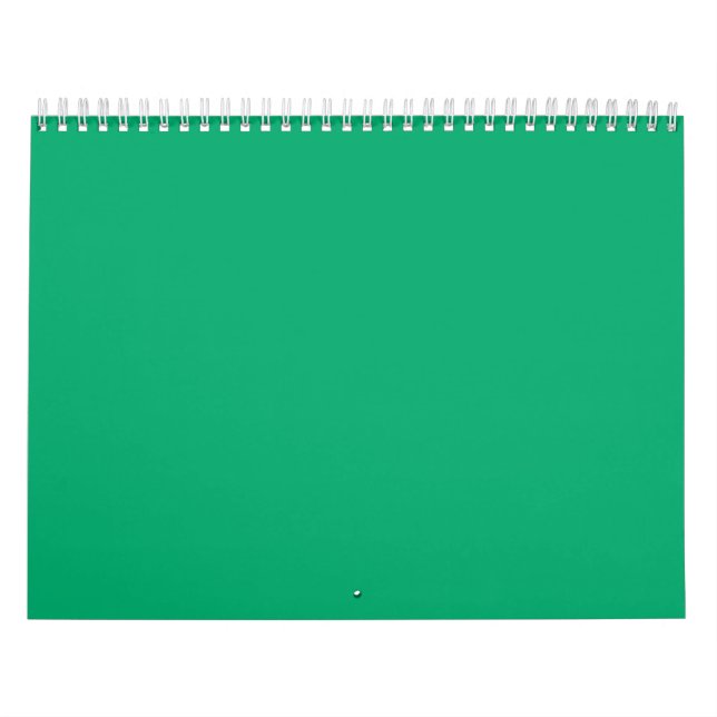 Calendário de Parede Verde Esmeralda - Personalizá (Capa)