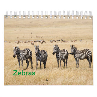 Calendário de Parede Zebra