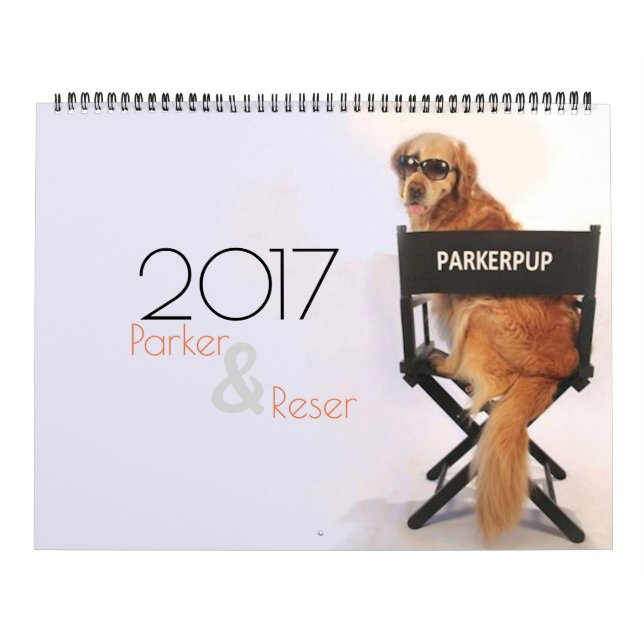 Calendário de ParkerPup 2017 & de Reser (Capa)