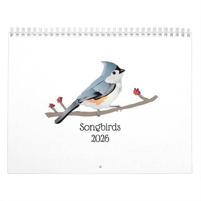 Calendário de Pássaros Cantores (Capa)