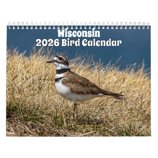 Calendário de Pássaros de Wisconsin 2026 (Capa)
