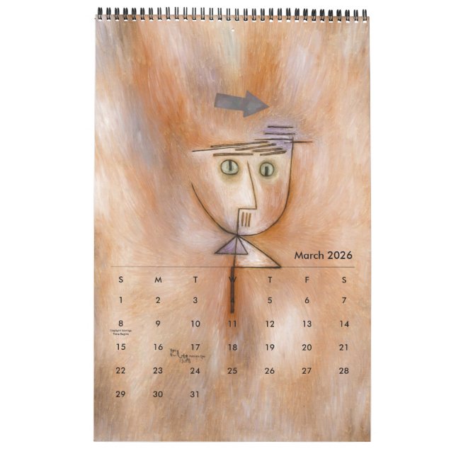 Calendário de Paul Klee (Mar 2026)