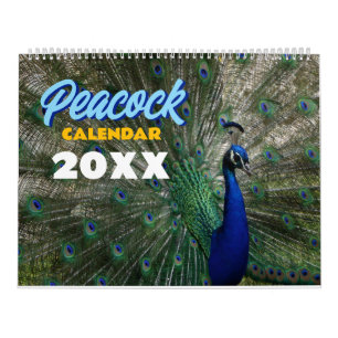 Calendário de Pavão 2026 Foto de Parede