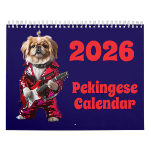 Calendário de Pequinês