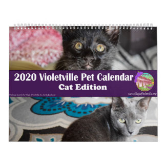 Calendário de Pet Violetville 2020 ~ Cat Edition