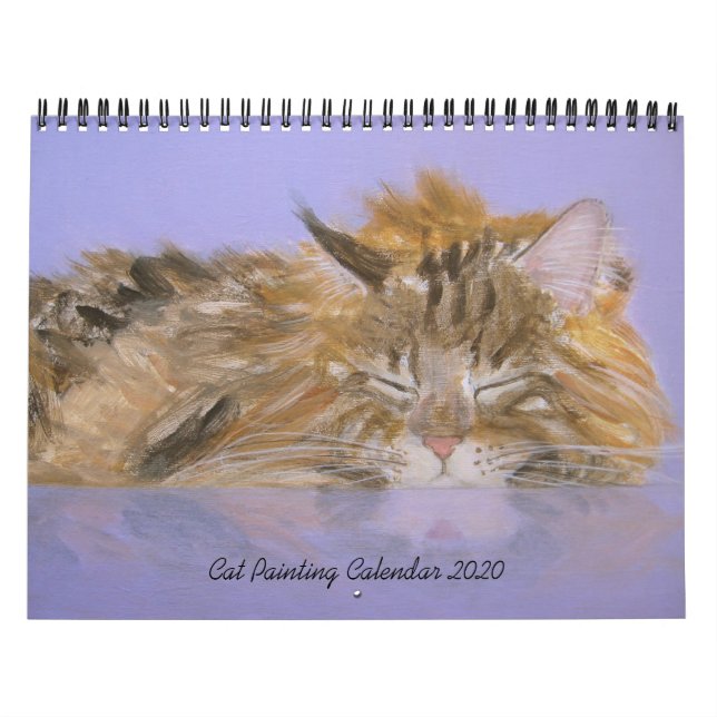 Calendário de Pintura de Gatos nº 2 (Capa)