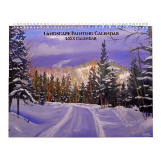 Calendário de Pintura de Paisagem Cênica para Qual