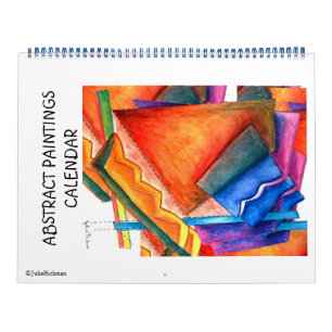 Calendário de Pinturas de abstrato