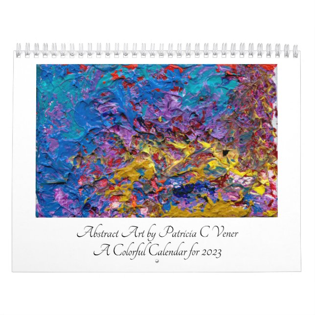 Calendário de pinturas de abstrato art para 2023 (Capa)