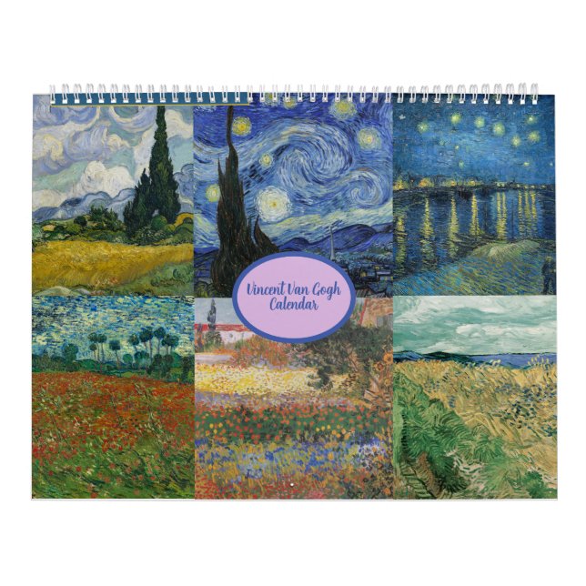 Calendário de Pinturas de Vincent Van Gogh (Capa)