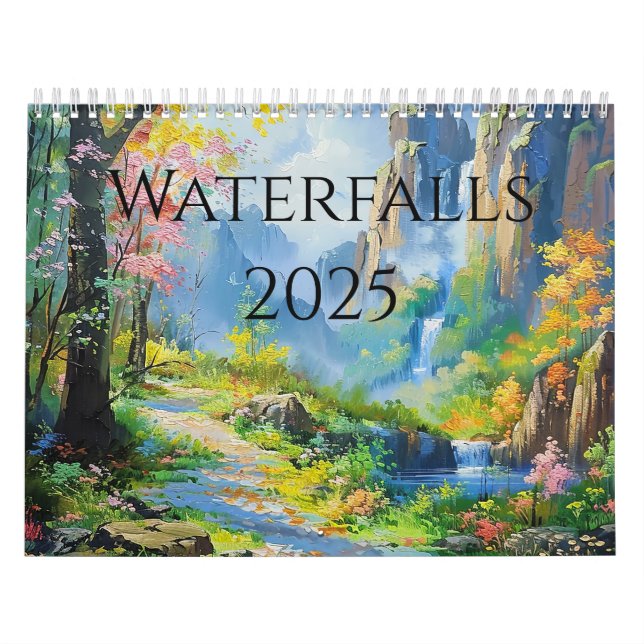 Calendário de Pinturas em Cascata de 2025 (Capa)