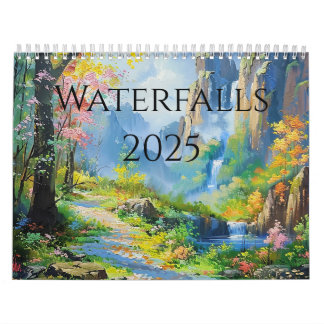 Calendário de Pinturas em Cascata de 2025