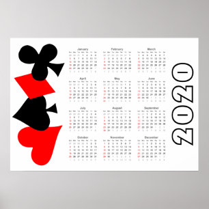 Calendário de Poker 2020 Poster