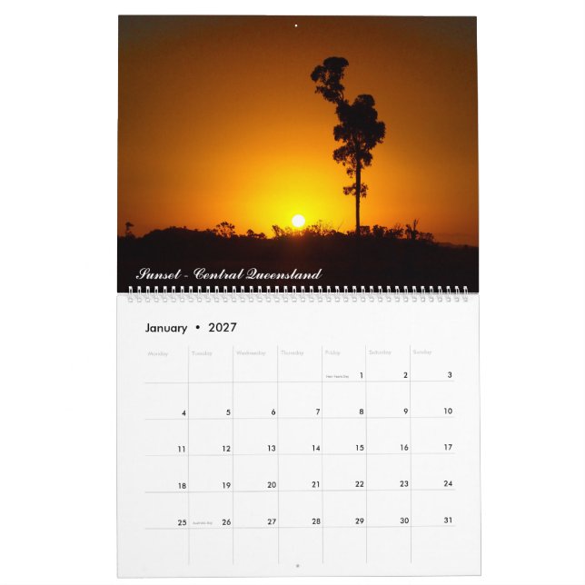 Calendário de pôr do sol australiano de 2018 (Jan 2027)