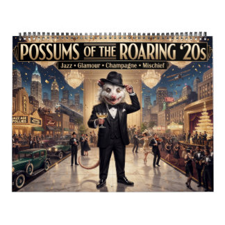 Calendário de Possum dos Anos 20 Rugidores