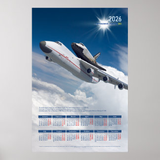 Calendário de Poster em Tributo ao Antonov An-225 
