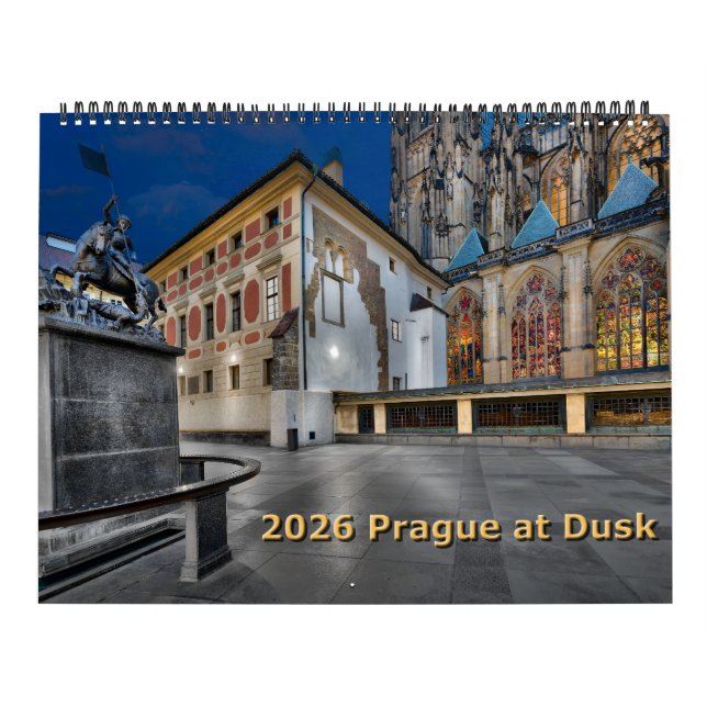 Calendário de Praga ao Anoiteçer 2026 (Capa)