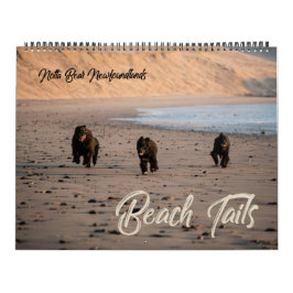 Calendário de Praia de Oregon de Notta Bear Terra