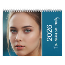 Calendário de presentes da família de fotos