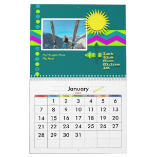 Calendário De Qualquer Ano Da Família De Estilos D