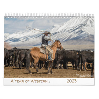 Calendário de Ranching do West Cowboy