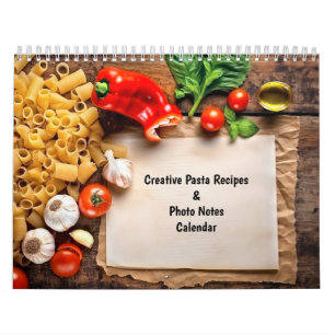 Calendário de Receitas Criativas de Massa e Notas