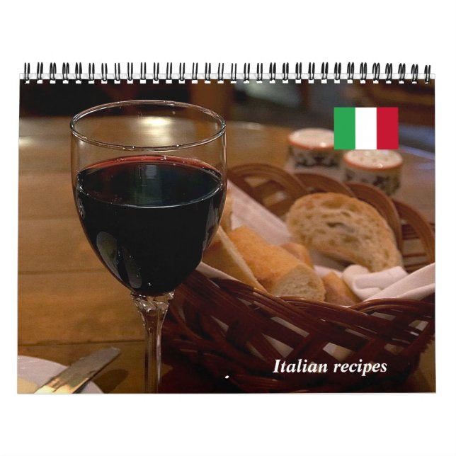 Calendário de receitas italianas (Capa)