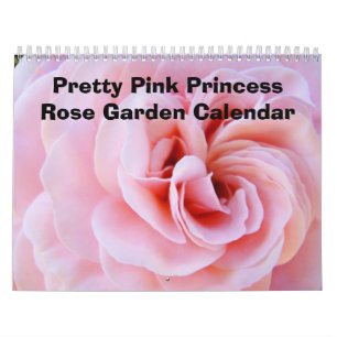 Calendário de Rosas Princesa Rosa Rosa Bonita