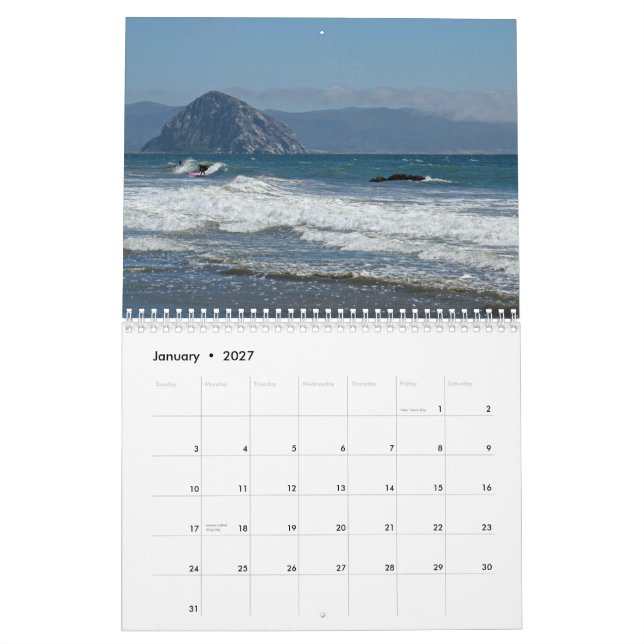Calendário de San Luis Obispo County 2015 (Jan 2027)