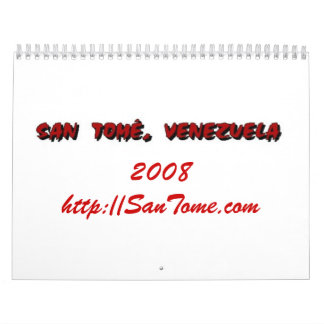 Calendário de San Tome', Venezuela 2008