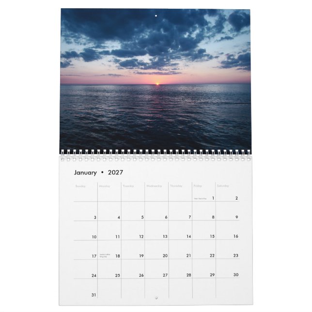 Calendário de Sarasota, Florida (Jan 2027)