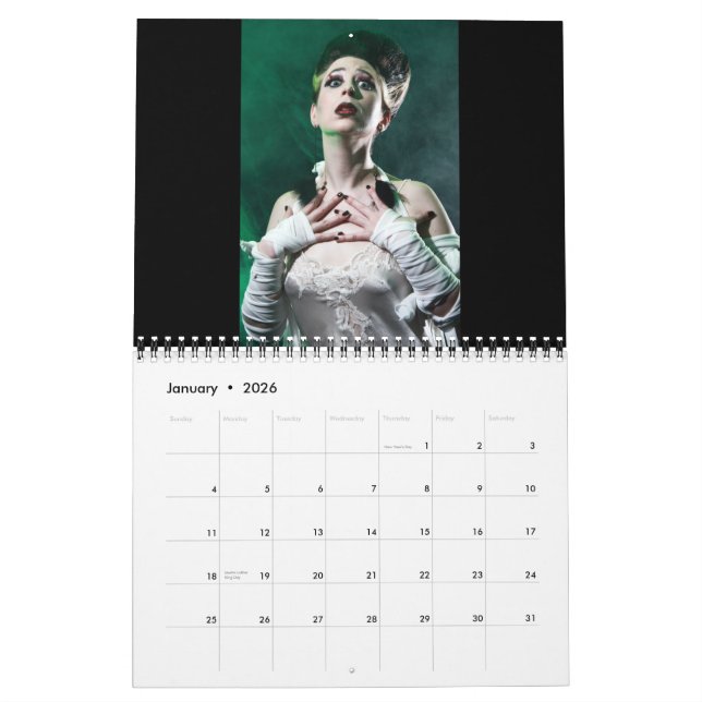 Calendário de Screamvina pela foto de Argo (Jan 2026)