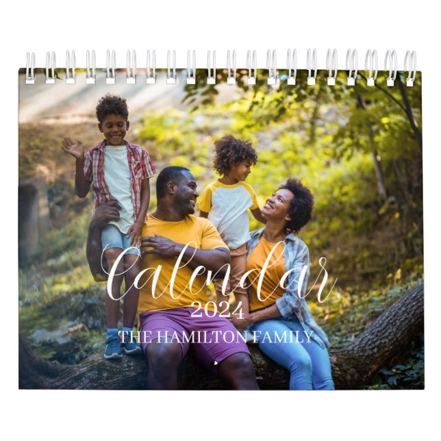 Calendário de Script de Foto Chic Personalizado da (Capa)