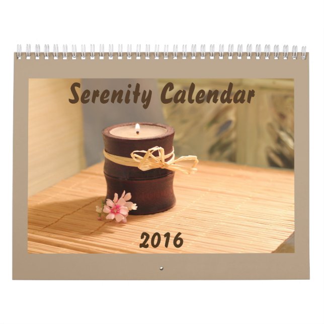 Calendário de Serenidade 2016 (Capa)