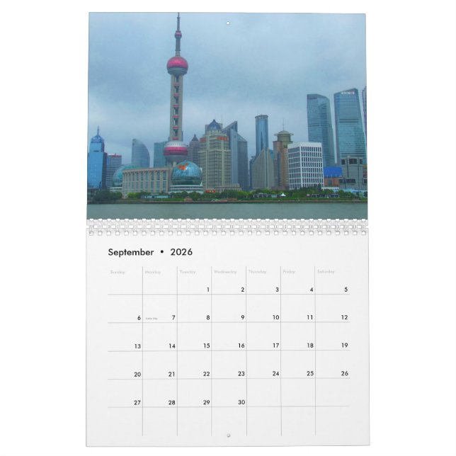 Calendário de Shanghai China 2016 (Set 2026)