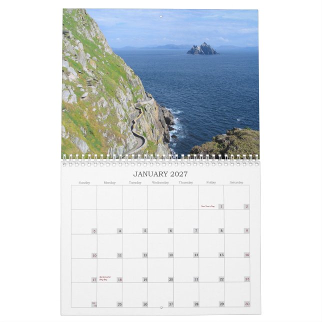 Calendário de Skellig Michael (Jan 2027)