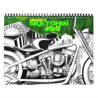 Calendário de Sketchin 2010 dos grafites
