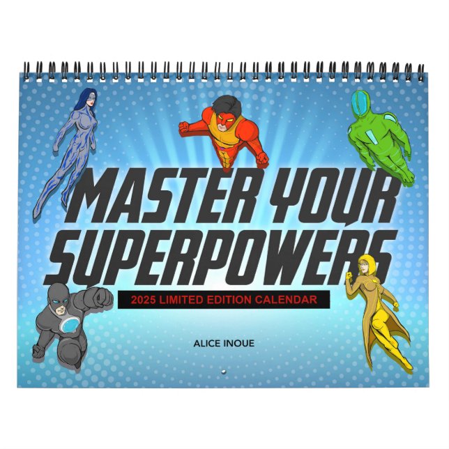 Calendário de Superpoderes para 2025 (Capa)
