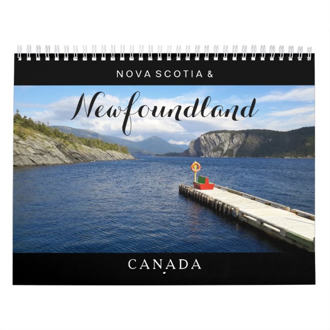 Calendário de Terra Nova Nova Escócia Canadá (Capa)