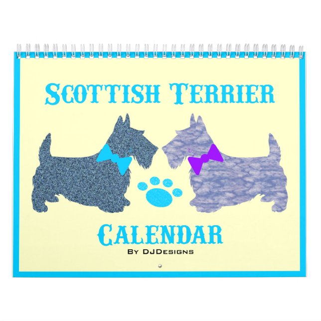 Calendário de Terrier do Scottish (Capa)