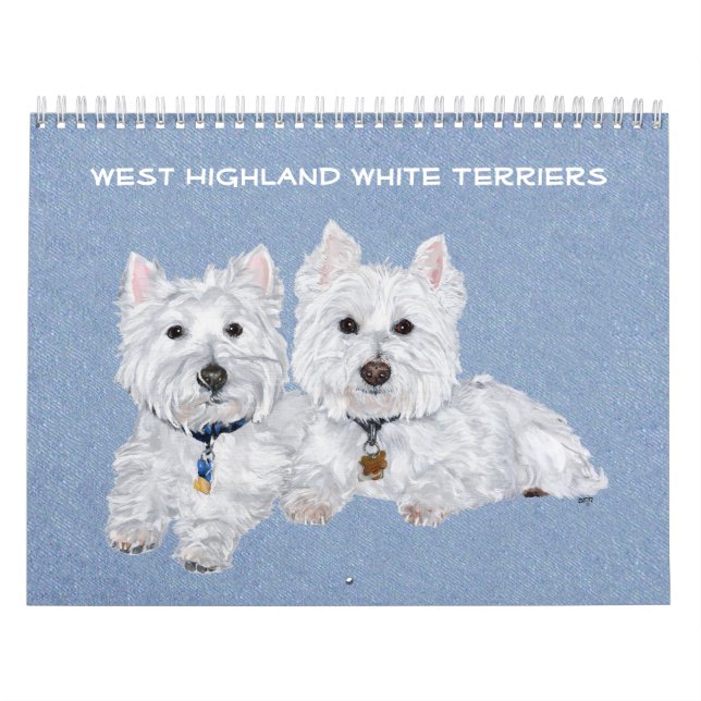 CALENDÁRIO DE TERrier White Highland Oeste (Capa)