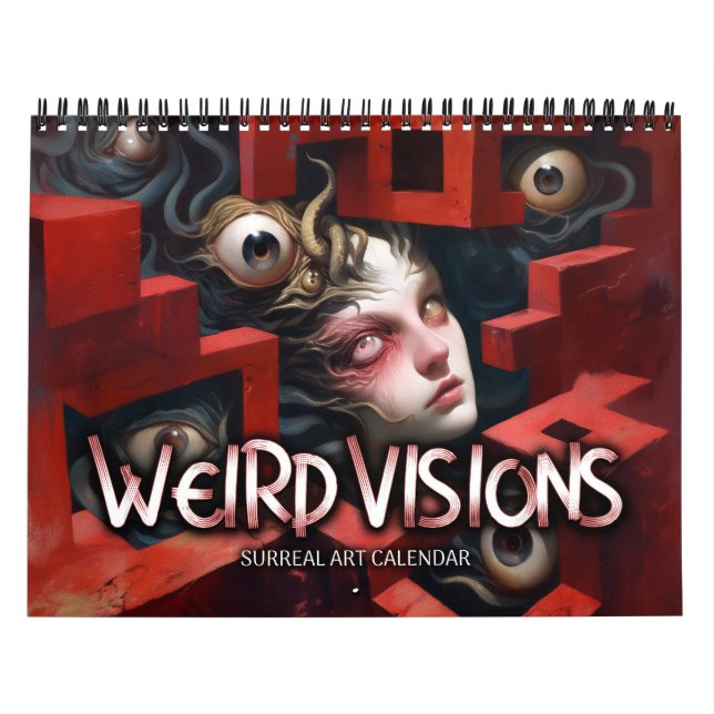 Calendário de Terror Surreal Visões Estranhas 2027 (Capa)