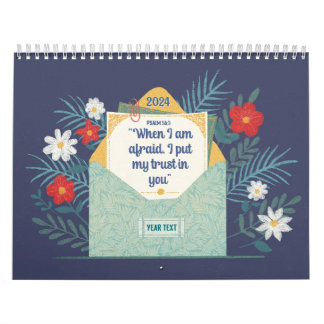 Calendário de Texto de 2024 Anos